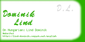 dominik lind business card